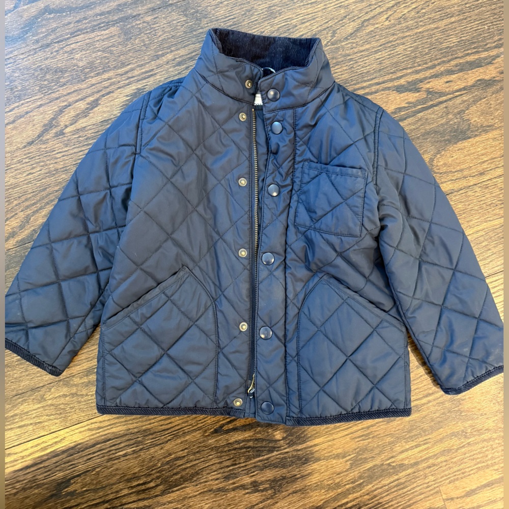 Crewcuts Navy Quilted Kids Jacket